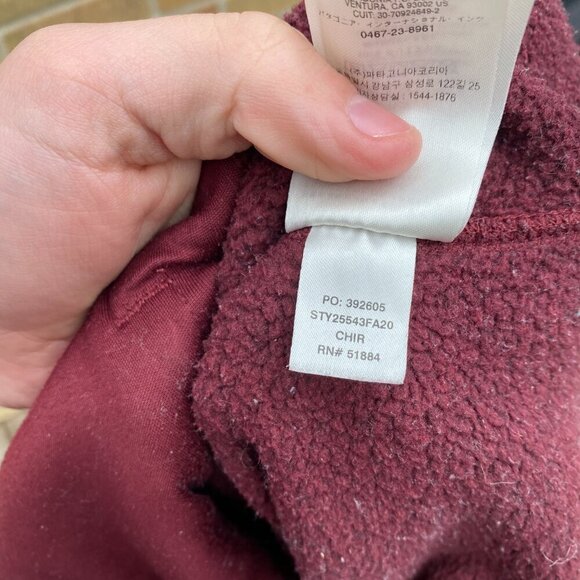 2020 Patagonia Better Sweater Full Zip Fleece Jacket Small Burgandy - Picture 3 of 11